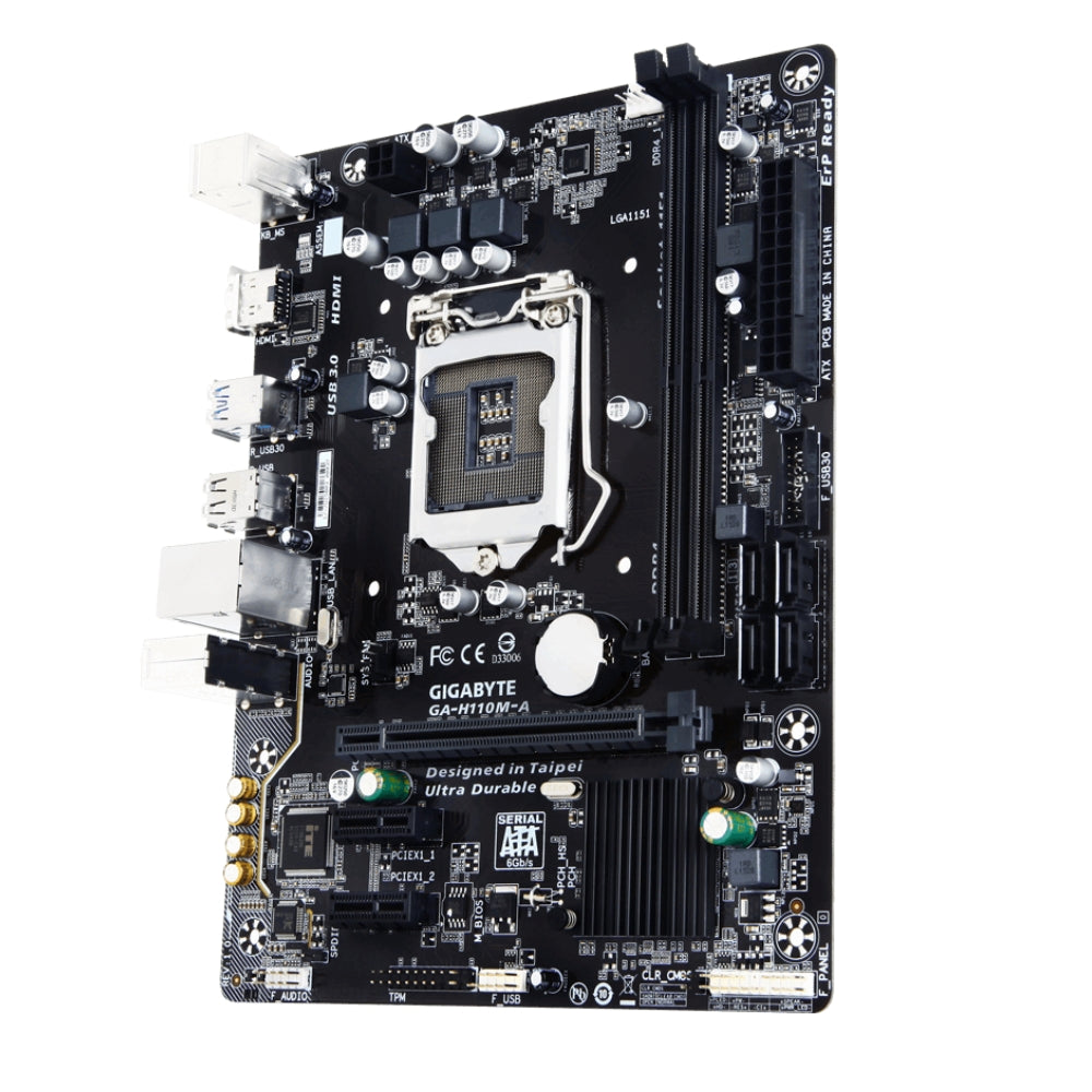 H110 Motherboard (Used) – Reliable Support for 6th & 7th Gen Intel Processors