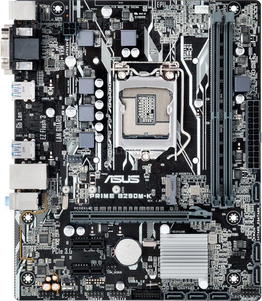 B250 Motherboard with M.2 (Used)  – Solid Performance for 6th & 7th Gen Intel CPUs